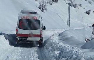 Şırnak’ta karda 5 saatlik mücadele ile hasta...