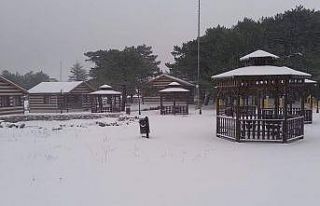 Spil Dağı Milli Parkı 5 gün sonra yeniden karla...