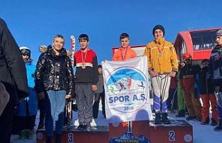 Spor A.Ş’nin minik kayakçılarından önemli dereceler