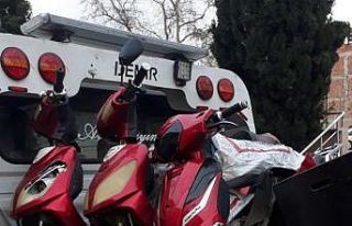 Şüphe üzerine durdurulan şahıs elektrikli bisiklet...