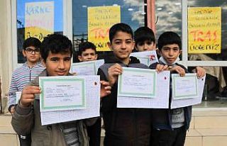 Takdir ve teşekkür belgesi alan öğrencilere ücretsiz...