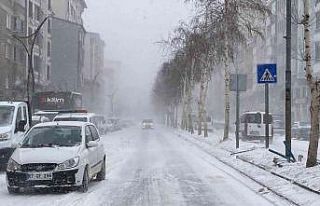 Tatvan’da yoğun kar yağışı