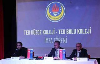 TED Bolu ve Düzce Koleji okullarının imza töreni...