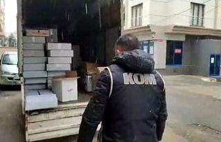 Tekirdağ’da bir kamyonet dolusu makaron ele geçirildi