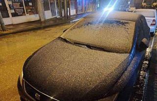 Tekirdağ’da kar yağışı başladı