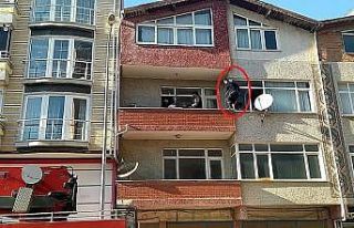 Tekirdağ’da korku dolu anlar kamerada: Atlamaya...