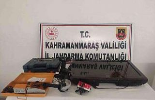 Televizyon ve motorlu testere hırsızları saklandıkları...