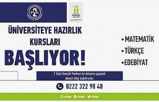 Tepebaşı’nda üniversiteye hazırlık kursları...