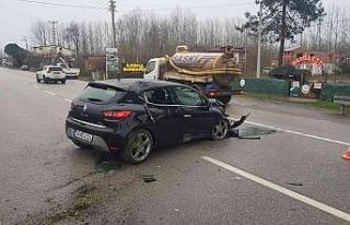 Terme’de trafik kazası: 1 yaralı