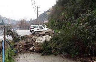 Trabzon’da heyelan
