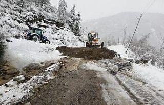 Türkeli’de köy yolu çöktü