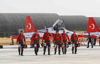 Türkiye’nin hava akrobasi timi "Türk Yıldızları"...