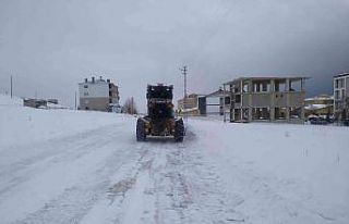 Tuşba Belediyesinin karla mücadele çalışmaları...