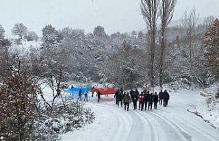 Ülkü Ocaklarından "Sarıkamış yürüyüşü"