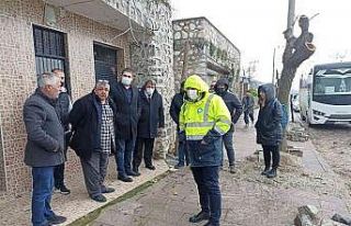 Ulutepe Caddesi’nde incelemelerde bulunuldu