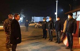 Vali Sarıibrahim, yeni yılda görevde olan personel...