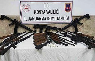 Yasa dışı av tüfeği üreten atölyeye jandarma...