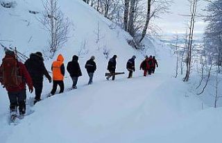 Yaylada mahsur kalan vatandaşlar kurtarıldı