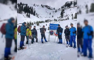 Yazıcıoğlu anısına Muhsin Dağı’na zirve tırmanışı