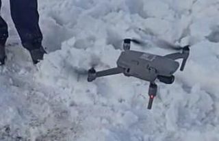 Yelpazeyi unutunca mangalı drone ile yaktı