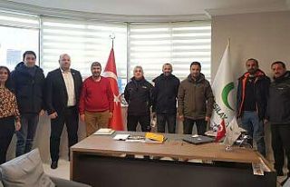 Yeşilay Van Bölge Koordinatörü Durğun gazetecileri...