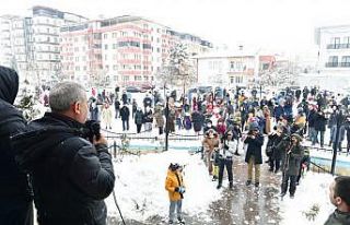 Yeşilyurt’ta düzenlenen ‘1.kartopu ve kardan...