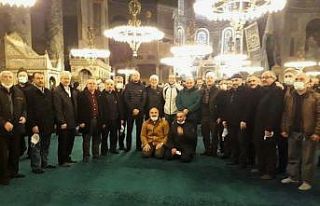 Yılın ilk sabah namazı Ayasofya’da