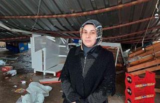 Yoğun kar genç kadın girişimcinin işletmesini...