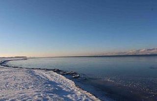 Yoğun kar yağışı Van Gölü için umut oldu
