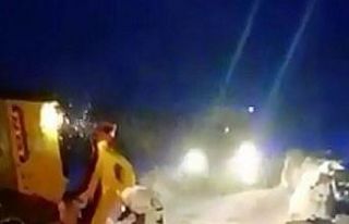 Yollar kapandı, ekipler hastalanan 85 yaşındaki...