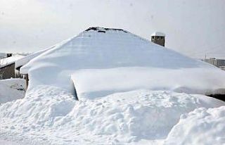 Yüksekova’da evler kara gömüldü