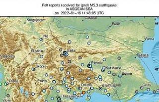 Yunanistan açıklarında 5.3 büyüklüğünde deprem