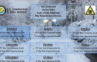 Zonguldak’ta 323 köy yolu ulaşıma açıldı