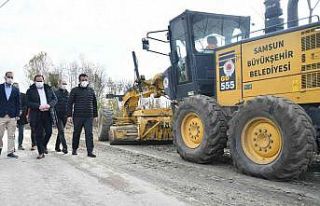 30 mahalleyi birbirine bağlayan yol yenileniyor