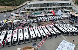 90 yeni otobüs hizmet girdi