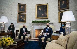 ABD Başkanı Biden, Almanya Başbakanı Scholz ile...