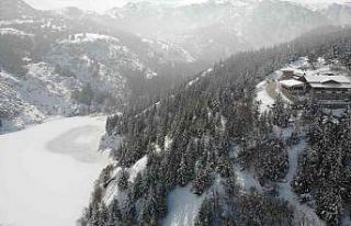 Afyonkarahisar’da kış masalını anımsatan görüntüler