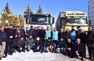 Ahlat’tan Suriye’ye 2 tır yardım