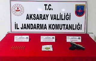 Aksaray’da jandarma operasyonunda uyuşturucu ve...