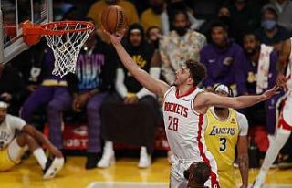 Alperen Şengün, NBA All-Star Rising Stars maçında...