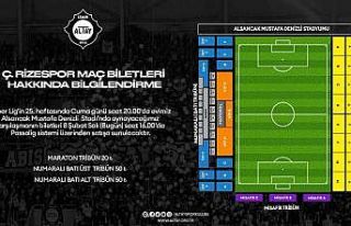 Altay - Çaykur Rizespor maçının biletleri satışa...