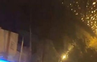 Asker eğlencesinde yol kapatıp drift yaptılar