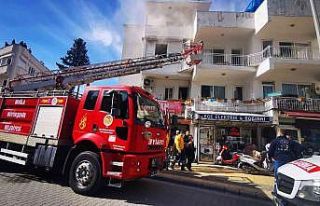 Aspiratörden çıkan yangın korkuttu