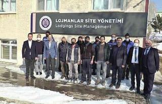 Atatürk Üniversitesi lojman site yönetimi işçilerine...