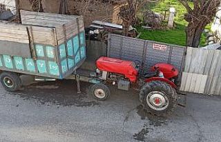 Bahçe içerisindeki römorku çaldılar