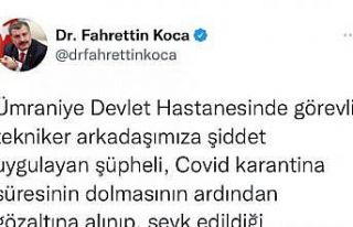 Bakan Koca: "Sağlık çalışanına şiddet...