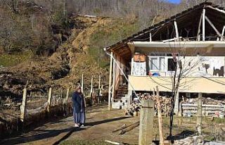 Bartın’da heyelan tehlikesi bir ev boşaltıldı