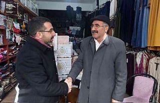 Başkan Çalkın, Sarıkamış’ta esnafla bir araya...