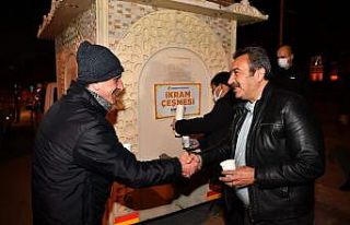 Başkan Çetin, cami cemaatine çorba ikram etti