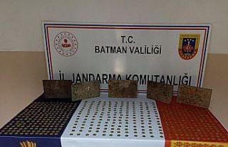 Batman’da 560 adet tarihi eser ele geçirildi